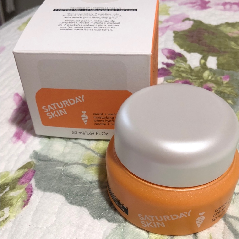 Saturday Skin Carrot + niacinamide Moisturizing Cream new in box